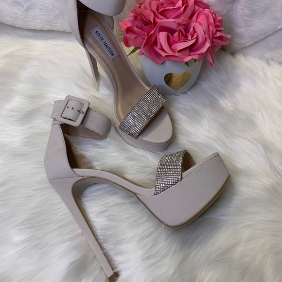 Steve Madden Sultry W/Rhinestones Strap Heels - Picture 5 of 16